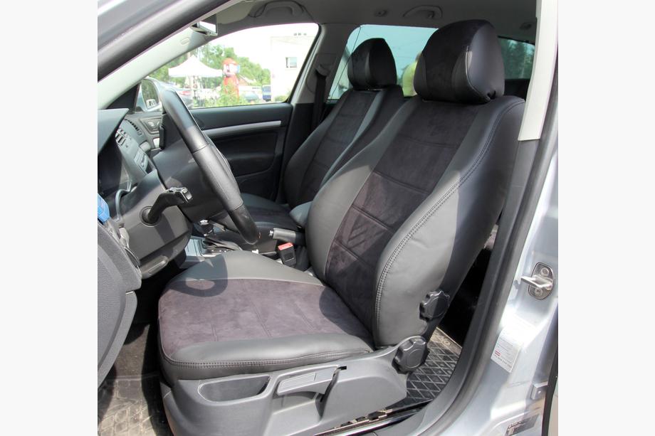 Skoda Octavia II A5 2010-2013 Fundas de asiento coche piel sintética+tejido+alcantara Antara A001 (interior completo) Foto 14