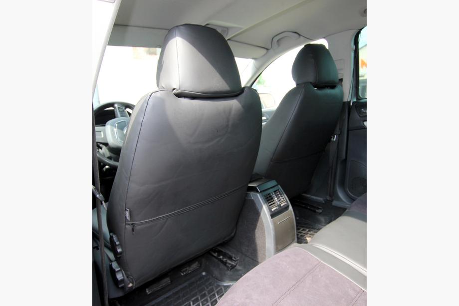 Skoda Octavia II A5 2010-2013 Fundas de asiento coche piel sintética+tejido+alcantara Antara A001 (interior completo) Foto 17