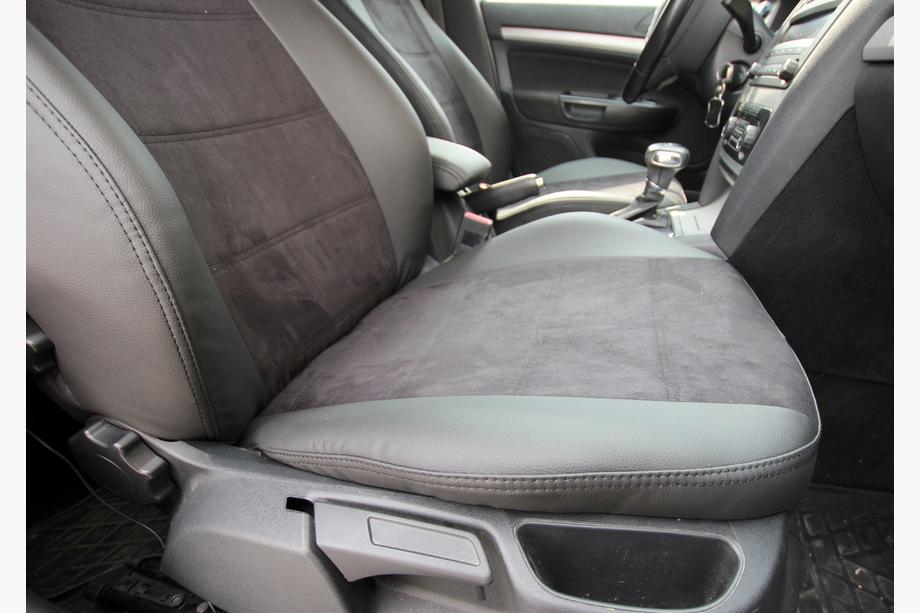 Skoda Octavia II A5 2010-2013 Fundas de asiento coche piel sintética+tejido+alcantara Antara A001 (interior completo) Foto 21