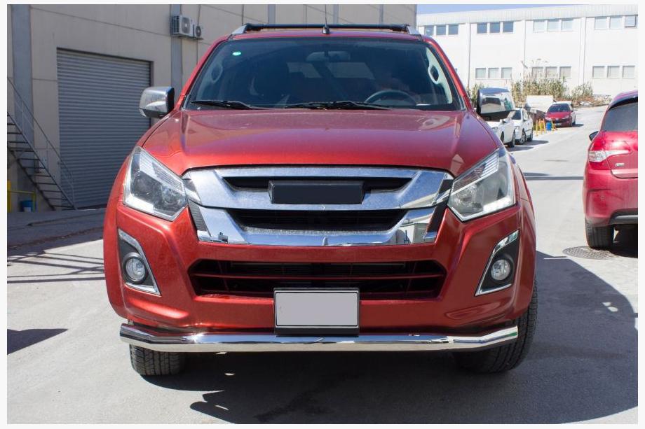 Isuzu D-Max 2011-2019 Defensa Delantera Texas (76mm, Acero Inoxidable) Image