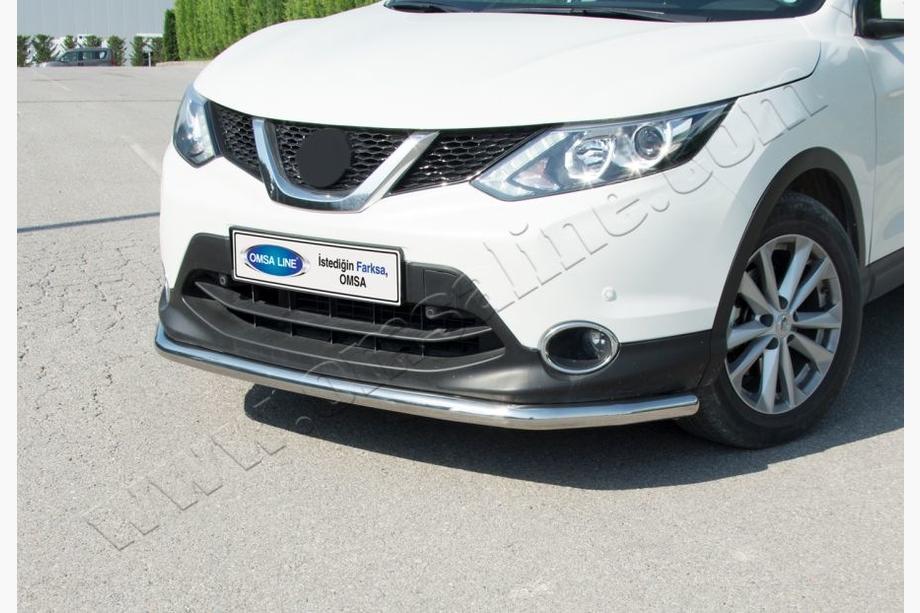 Nissan Qashqai 2014-2021 Defensa delantera Texas para 2014-2017 (60mm, acero inoxidable) Foto 2