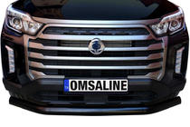 SsangYong Musso II 2018– Defensa delantera Texas (76mm, negro) foto 3