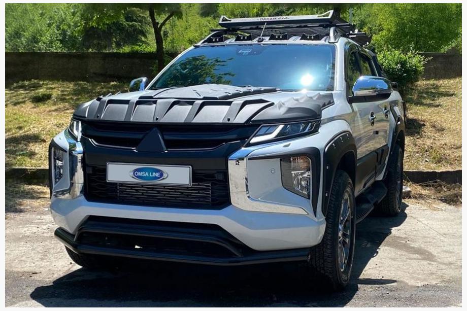 Mitsubishi L200 2015-2024 Defensa frontal doble Vegas 2019+ (negro, 76mm) Foto 1