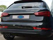 Audi Q3 2011-2019 Moldura cromada sobre la matrícula (acero inoxidable) foto 1