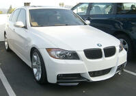 BMW 3 Series E90/E91 2005-2011 Extensiones Front Flap DPT (para E90 M-Sport 2005-2008, Negro Brillante, 2 uds) foto 1