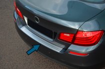 BMW 5 Series F10/F11 2010–2016 Protector de parachoques trasero OmsaLine (SD, acero inoxidable) foto 1