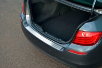 BMW 5 Series F10/F11 2010–2016 Protector de parachoques trasero OmsaLine (SD, acero inoxidable) foto 7