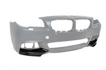 BMW 5 Series F10/F11 2010–2016 Splitter delantero DPT Flap (para M-Performance, Negro Brillante) foto 6