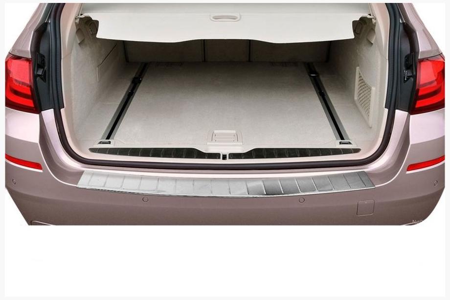 BMW 5 Series F10/F11 2010–2016 Protector de parachoques trasero OmsaLine (SW, acero inoxidable) Foto 1