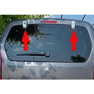 Cubiertas para bisagras de puertas traseras (2 uds, acero inoxidable)