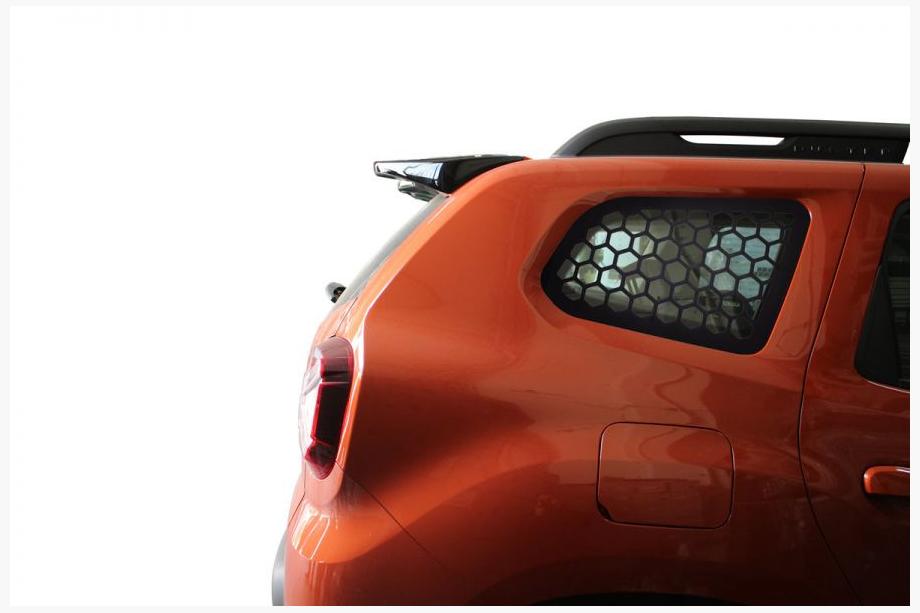 Renault Duster 2018-2024 Cubiertas de ventanas traseras OmsaLine (2 uds, ABS) Image