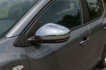 Dacia Sandero 2021- Cubiertas de Espejos (2 uds, Acero Inoxidable) foto 2