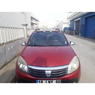 Visera de Parabrisas (LED, Negro Mate) Renault Sandero 2007-2013 foto 2