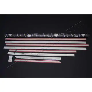 Juego de molduras inferiores de ventana acero inoxidable Peugeot Boxer 2006-2025 foto 2