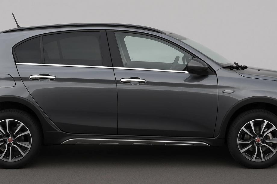 Fiat Tipo Cross 2021- Molduras inferiores de ventanas acero inoxidable OmsaLine - Acero Inoxidable Italiano Image