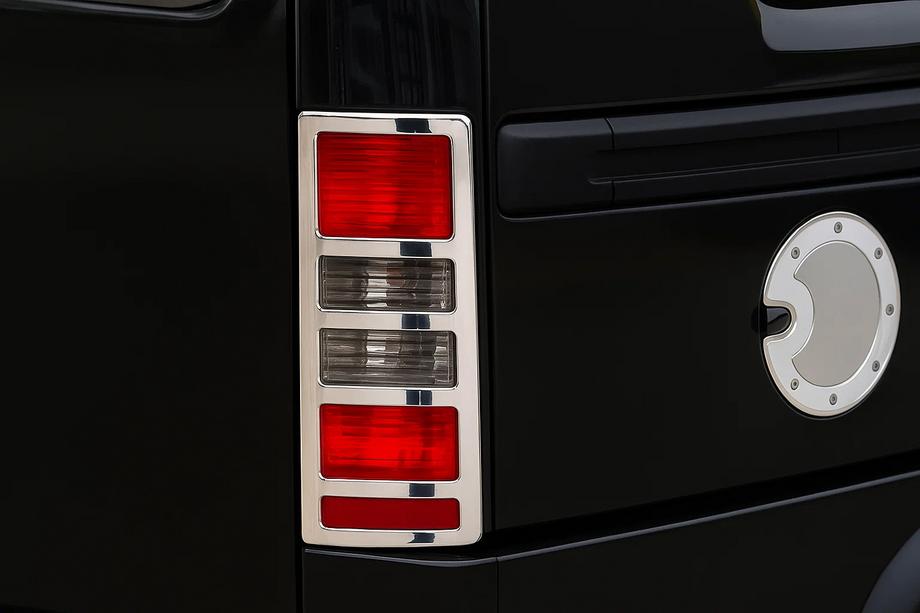 Opel Combo 2002–2012 Cubiertas Cromadas para Luces Traseras (2 uds, plastico) Image