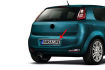 Fiat Punto Grande/EVO 2006-2018 Moldura cromada sobre la matrícula (acero inoxidable) foto 1