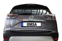 Opel Crossland X 2017-2024 Moldura cromada sobre la matrícula (acero inoxidable) foto 4