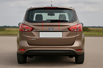 Ford B-Max 2012-2017 Moldura cromada sobre la matrícula (acero inoxidable) foto 1