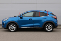 Ford Puma 2019- Molduras inferiores de ventanas acero inoxidable (8 uds) foto 3