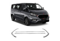 Ford Custom 2013-2022 Moldura cromada para parrilla delantera 2018+ (4 uds, acero inoxidable) foto 3