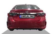 Honda City 2021- Moldura cromada sobre la matrícula SD (3 uds, acero inoxidable) foto 1