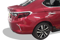 Honda City 2021- Moldura cromada sobre la matrícula SD (3 uds, acero inoxidable) foto 3