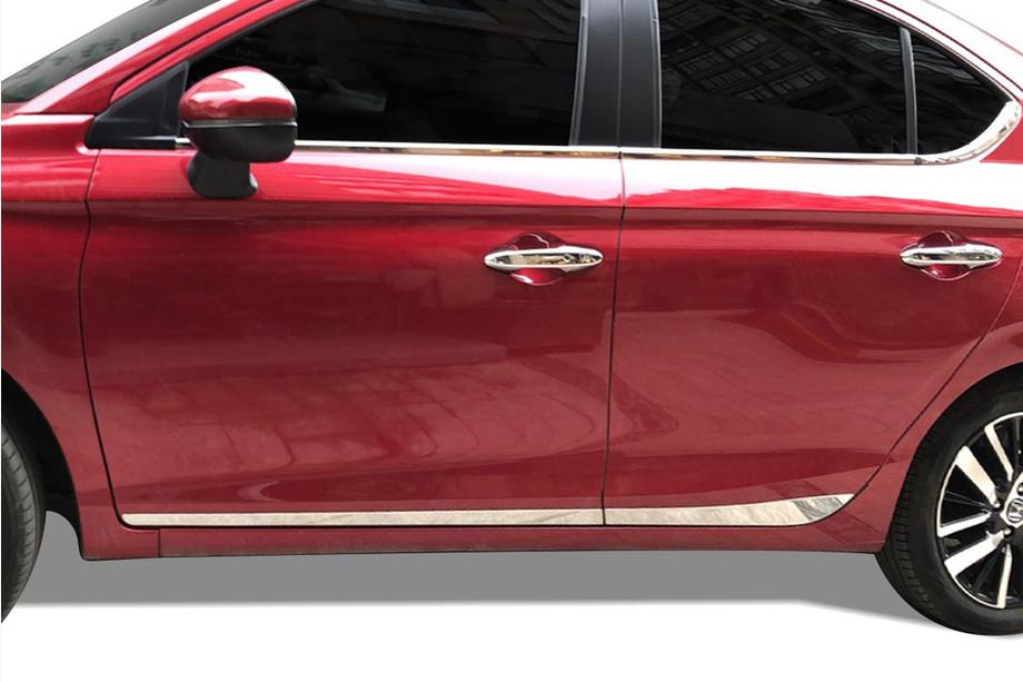 Honda City 2021- Molduras de Puerta SD (4 uds, Acero Inoxidable) Image