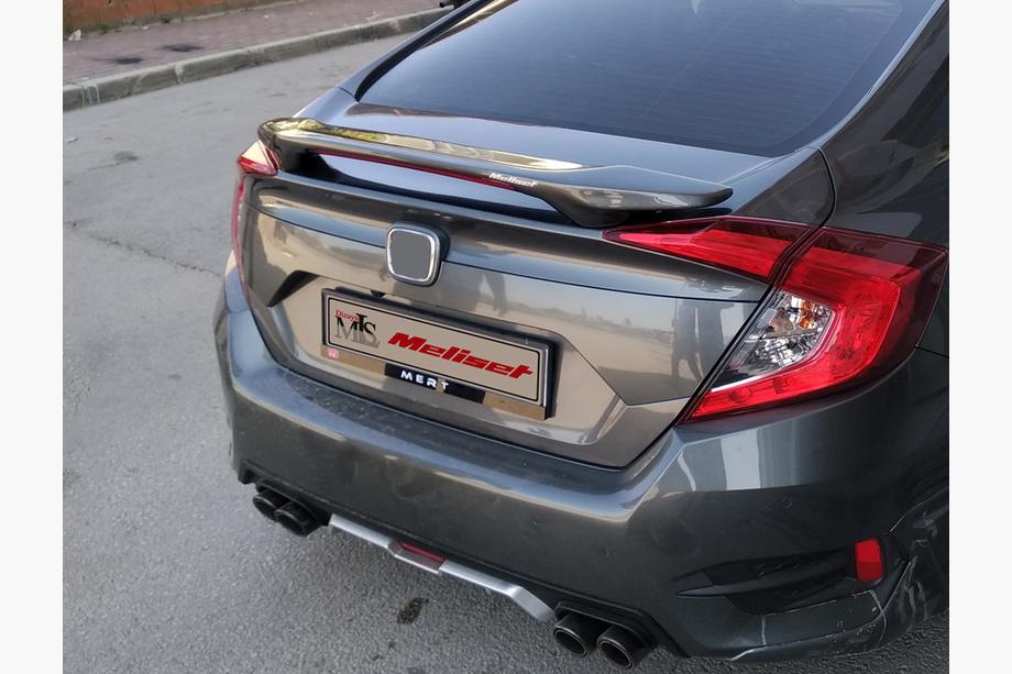 Honda Civic Sedan X 2016-2021 Aleron Isikli (imprimado para pintar) Image