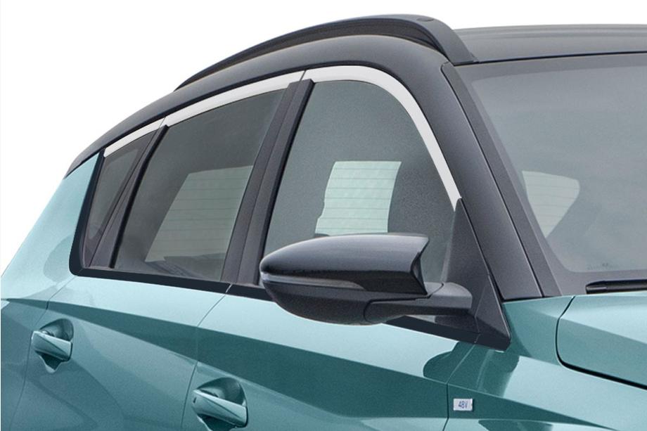 Hyundai Bayon 2021- Molduras superiores de ventana acero inoxidable (6 uds) Image