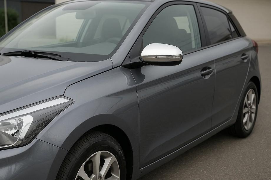 Hyundai I-20 2014-2020 Cubiertas de Espejos V2 (2 uds, Acero Inoxidable) Image