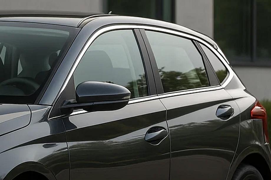 Hyundai I-20 2020- Juego completo de molduras de ventanas (14 pzs, acero inoxidable) Image