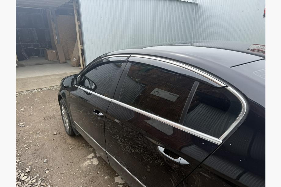 Volkswagen Passat B6 2006-2012 Deflectores de ventana con moldura cromada SD (EU, 4 uds, Niken) Foto 8