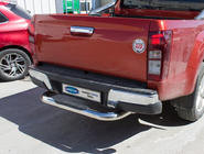 Isuzu D-Max 2019- Protector Trasero Amazon Silver (76 mm, Acero Inoxidable) foto 2
