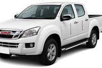 Isuzu D-Max 2011-2019 Molduras de Puerta OmsaLine Acero Inoxidable foto 1