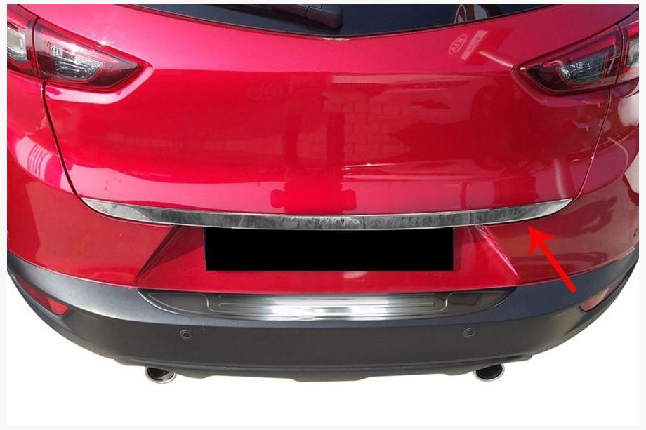 Mazda CX-3 2015- Moldura maletero acero inoxidable Image