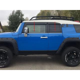 Molduras inferiores de ventana en acero inoxidable (4 piezas) Toyota FJ Cruiser 2006-2022 foto 1