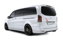 Mercedes Vito/V-class W447 2014- Moldura sobre la matrícula (Carbono real) foto 3