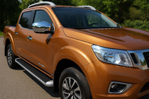 Nissan Navara/NP300 2016- Cubiertas de Espejos (2 uds, Acero Inoxidable) foto 1