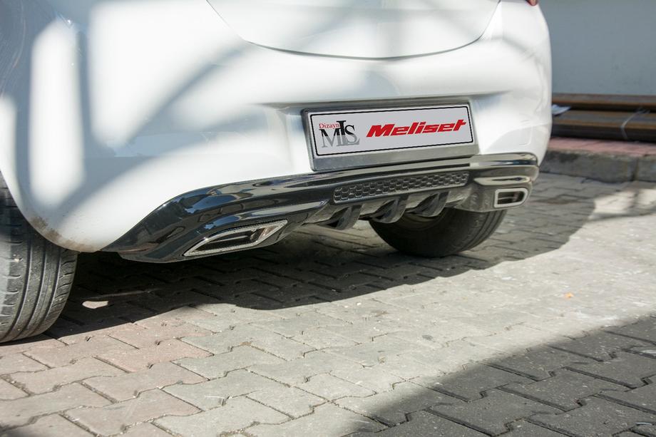 Opel Corsa E 2015-2019 Extensión de difusor trasero (imprimado para pintar) Image