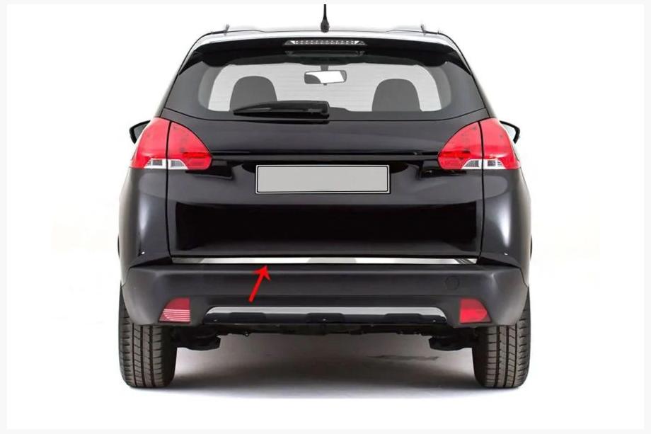 Peugeot 2008 2013-2019 Moldura maletero acero inoxidable Image
