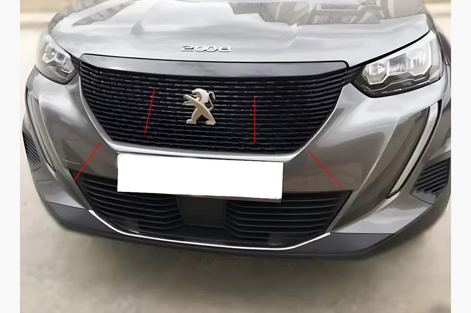 Peugeot 2008 2019- Embellecedores de parrilla (3 uds, acero inoxidable) Image