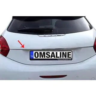 Moldura cromada sobre la matrícula OmsaLine (acero inoxidable)