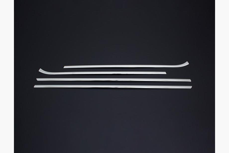 Peugeot 308 2014-2021 Molduras inferiores de ventana OmsaLine (4 uds, acero inoxidable) Foto 2
