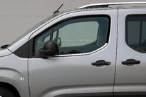 Peugeot Partner/Rifter 2019- Molduras de Ventanas (2 uds, Acero Inoxidable) foto 2