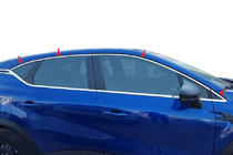 Renault Captur 2019- Molduras superiores de ventanas acero inoxidable (8 uds) foto 1