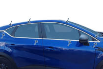 Renault Captur 2019- Juego completo de molduras de ventanas (16 piezas, acero inoxidable) foto 1