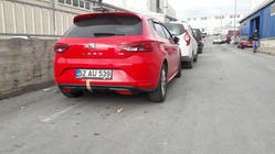 Seat Leon 2013-2020 Cubierta de parachoques trasero (imprimada para pintar) foto 3
