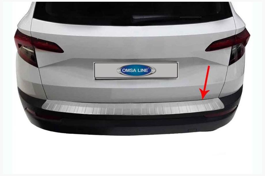 Skoda Karoq 2018- Protector de Parachoques Trasero OmsaLine Acero Inoxidable Image