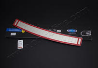 Skoda Rapid 2012-2019 Protector de parachoques trasero OmsaLine (SW, acero inoxidable) foto 3